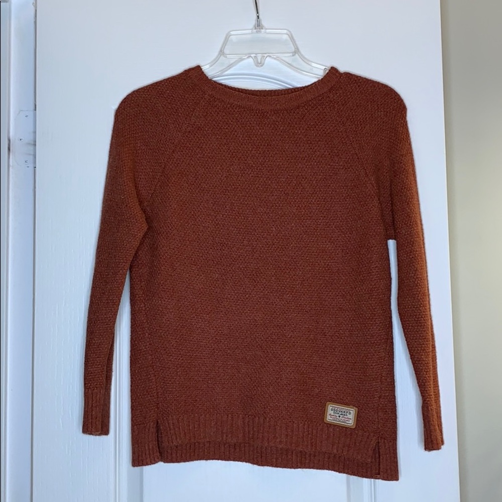 Burnt orange sweater